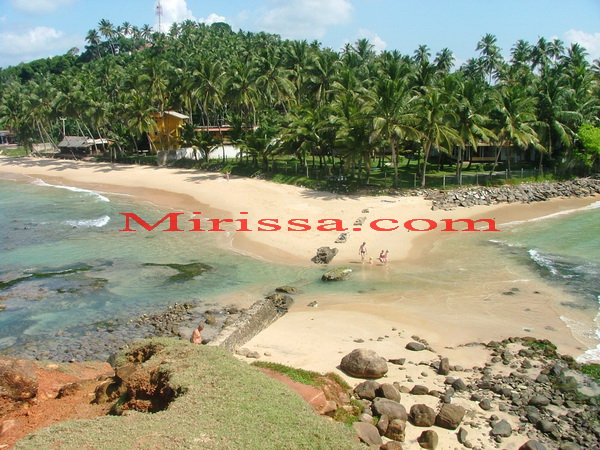 Mirissa Beach and parrot Rock